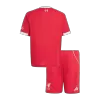 Kid's Liverpool Home Jersey Kit(Jersey+Shorts) 2025/26 - acejersey