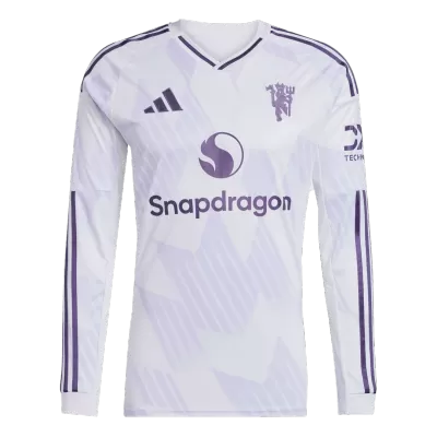 Men's Manchester United Away Long Sleeve Soccer Jersey 2025/26 - acejersey