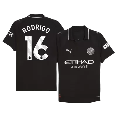 Manchester City RODRIGO #16 Away Soccer Jersey 2025/26 - Player Version - acejersey