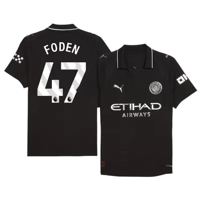 Manchester City FODEN #47 Away Soccer Jersey 2025/26 - Player Version - acejersey