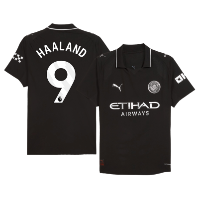 Manchester City HAALAND #9 Away Soccer Jersey 2025/26 - Player Version - acejersey