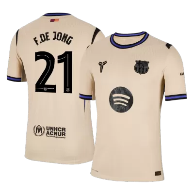 Barcelona F.DE JONG #21 Away Soccer Jersey 2025/26 - Player Version - UCL - acejersey