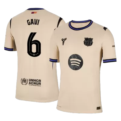 Barcelona GAVI #6 Away Soccer Jersey 2025/26 - Player Version - UCL - acejersey