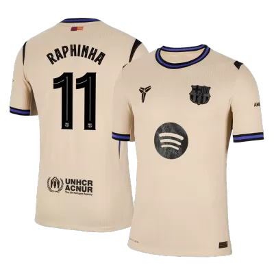 Barcelona RAPHINHA #11 Away Soccer Jersey 2025/26 - Player Version - UCL - acejersey