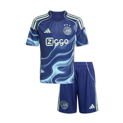 Kid's Ajax Away Jersey Kit(Jersey+Shorts) 2025/26 - acejersey