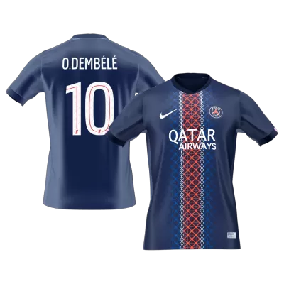 Men's PSG O.DEMBÉLÉ #10 Home Soccer Jersey 2025/26 - acejersey