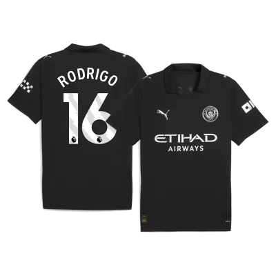 Men's Manchester City RODRIGO #16 Away Soccer Jersey 2025/26 - acejersey