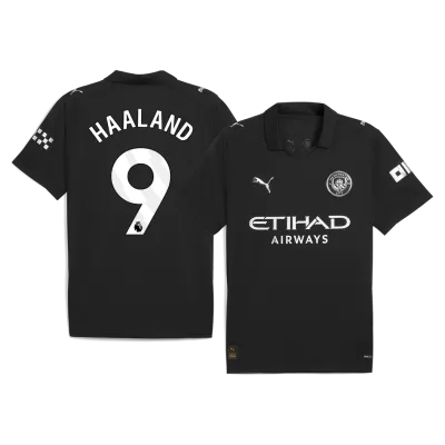 Men's Manchester City HAALAND #9 Away Soccer Jersey 2025/26 - acejersey