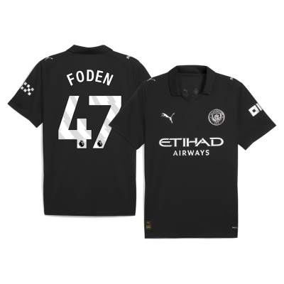 Men's Manchester City FODEN #47 Away Soccer Jersey 2025/26 - acejersey
