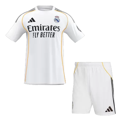 Men's Real Madrid Home Jersey (Jersey+Shorts) Kit 2025/26 - acejersey