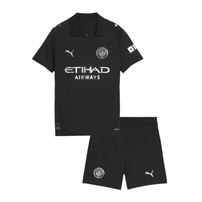 Kid's Manchester City Away Jersey Kit(Jersey+Shorts) 2025/26 - acejersey