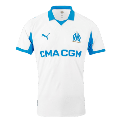 Marseille Home Soccer Jersey 2025/26 - Player Version - acejersey