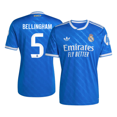 Men's Real Madrid BELLINGHAM #5 Third Away Soccer Jersey 2025/26 - acejersey