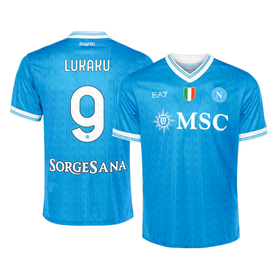 Men's Napoli LUKAKU #9 Home Soccer Jersey 2025/26 - acejersey
