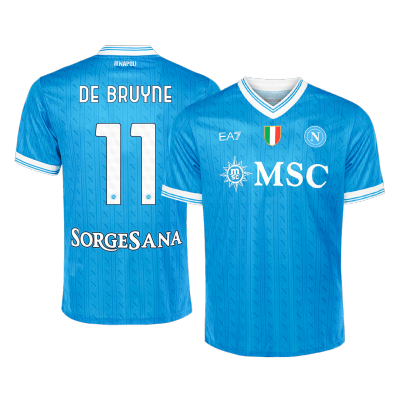 Men's Napoli DE BRUYNE #11 Home Soccer Jersey 2025/26 - acejersey