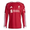 Men's Liverpool Home Long Sleeve Soccer Jersey 2025/26 - acejersey