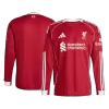 Men's Liverpool Home Long Sleeve Soccer Jersey 2025/26 - acejersey