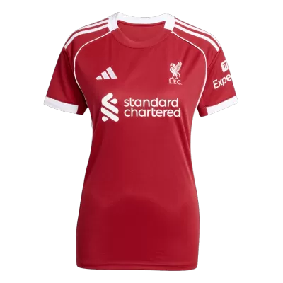 Women's Liverpool Home Soccer Jersey 2025/26 - acejersey