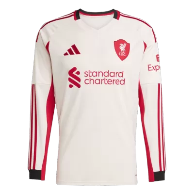 Men's Liverpool Away Long Sleeve Soccer Jersey 2025/26 - acejersey