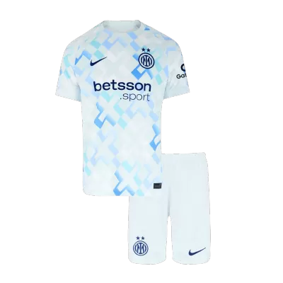 Kid's Inter Milan Away Jersey Kit(Jersey+Shorts) 2025/26 - acejersey
