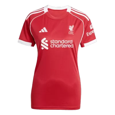 Women's Liverpool Home Soccer Jersey 2025/26 - acejersey