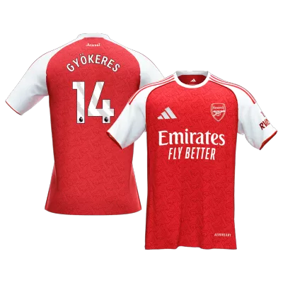 Arsenal GYÖKERES #14 Home Soccer Jersey 2025/26 - acejersey
